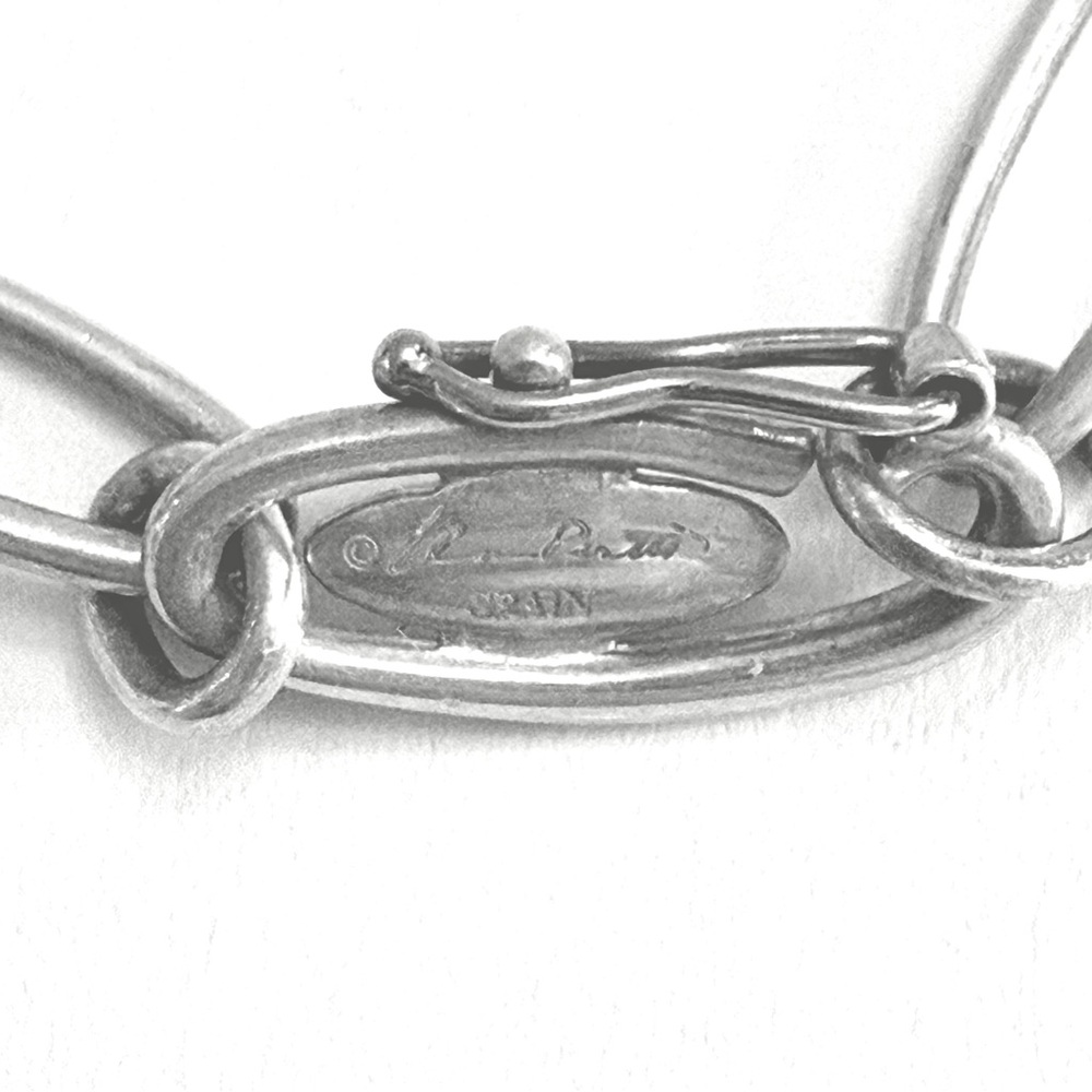 Tiffany & Co. 925 Silver Elsa Perretti Starfish Oval Link Bracelet 7 1/4” OBO - Picture 7 of 8